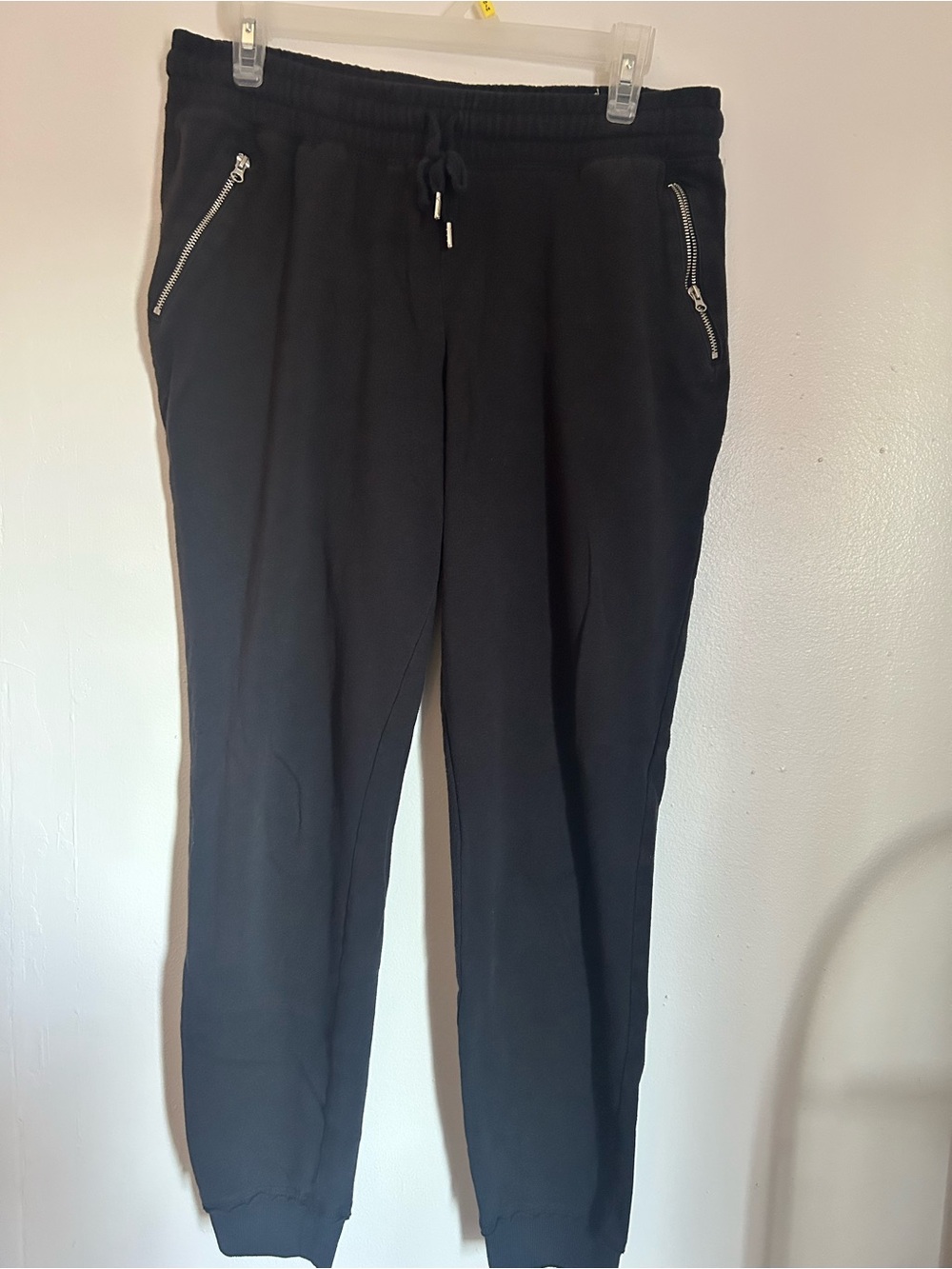 Maurices Black Sweat Joggers with Zipper Pockets